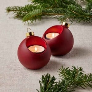 Fyrfadsstager – rød